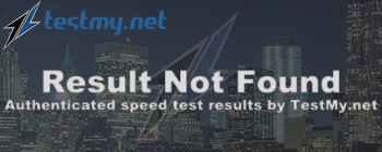 Results from testmy.net
